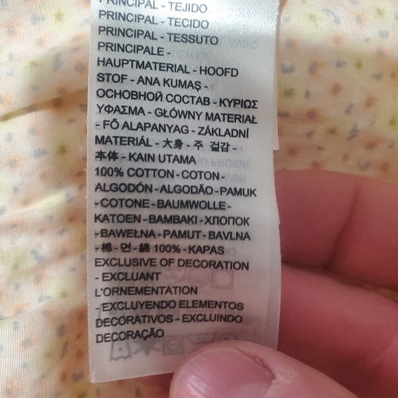 Levi's Marcella yellow floral cotton short sleeve tiered prairie dress XS NWT - Picture 12 of 14